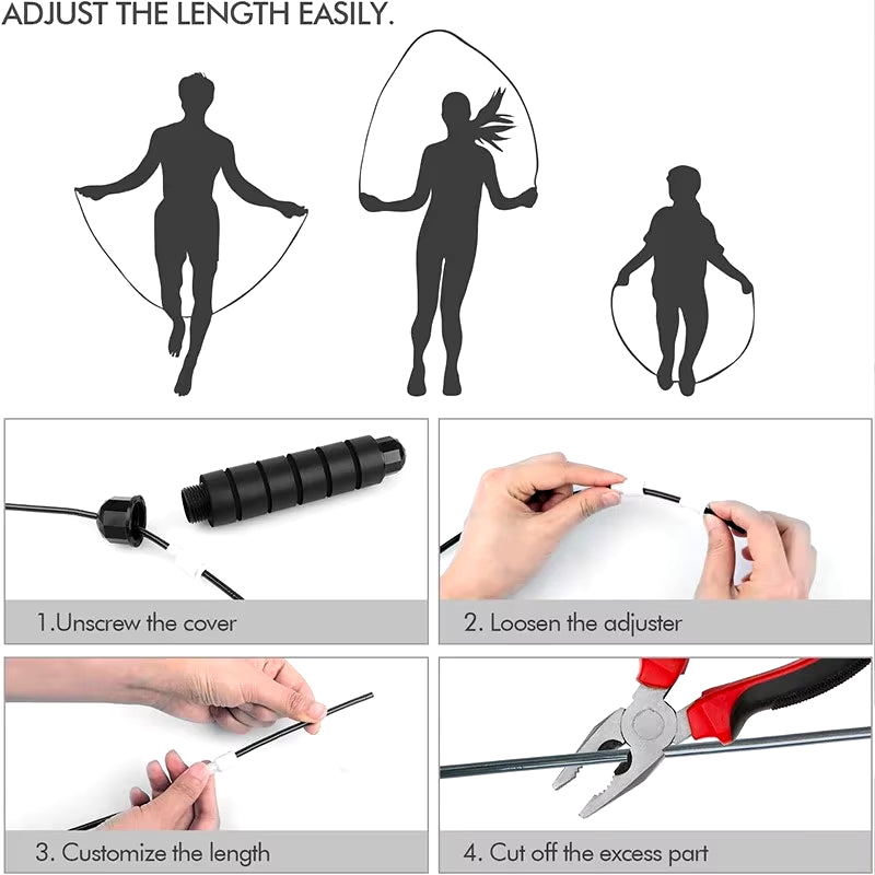 Adjustable Speed Jump Rope | Tangle-Free & Comfortable Grip