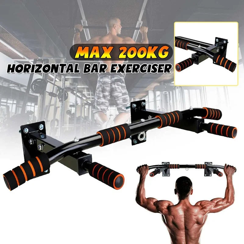 Wall-Mounted Pull-Up Bar with Anti-Slip Pad – Secure Strength Training at Home