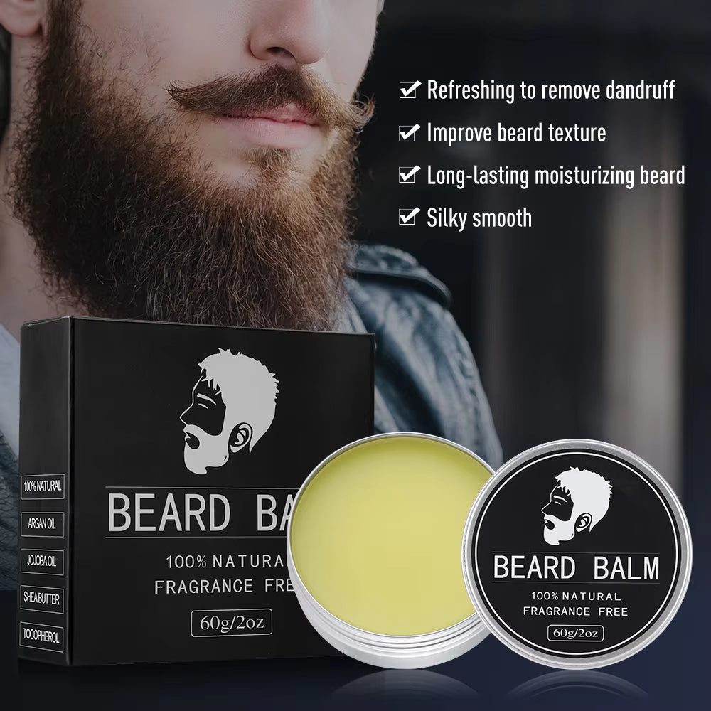atural Beard Balm – Moisturizing Wax for Frizz Control & Beard Styling