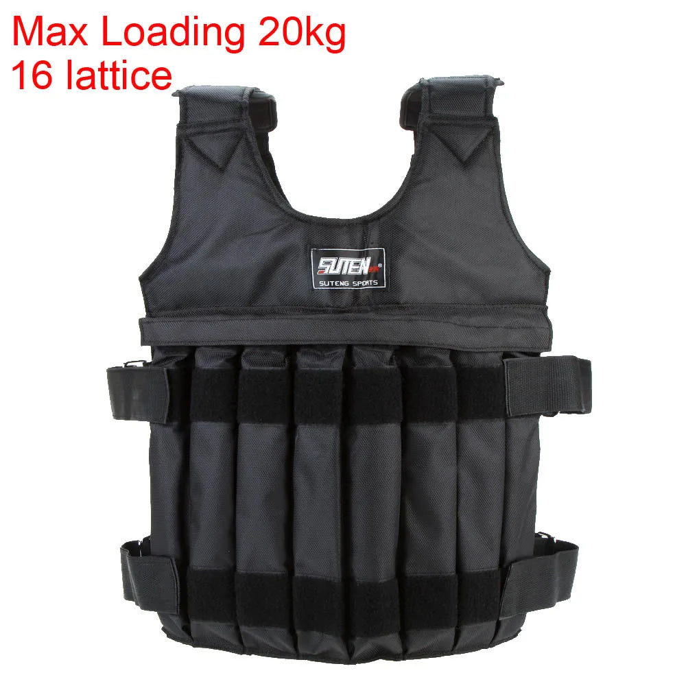 SUTEN Weighted Vest – Adjustable 20kg/50kg Training Gear for Strength & Endurance
