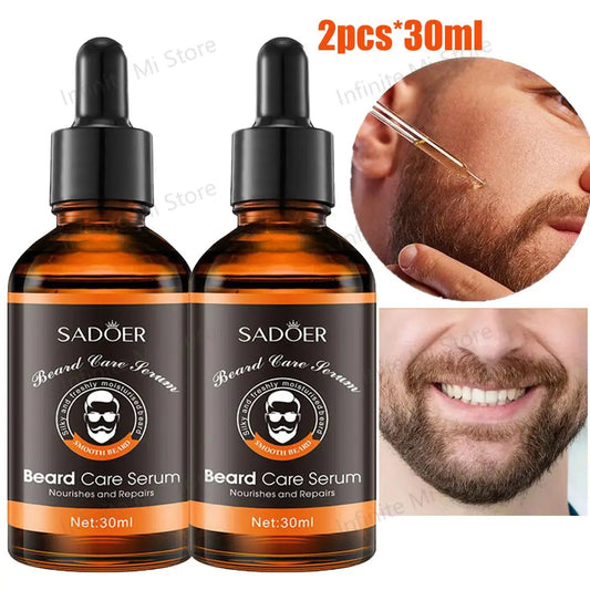 2-Piece Beard Oil Set – Natural & Organic Grooming for Shine, Softness & Strength