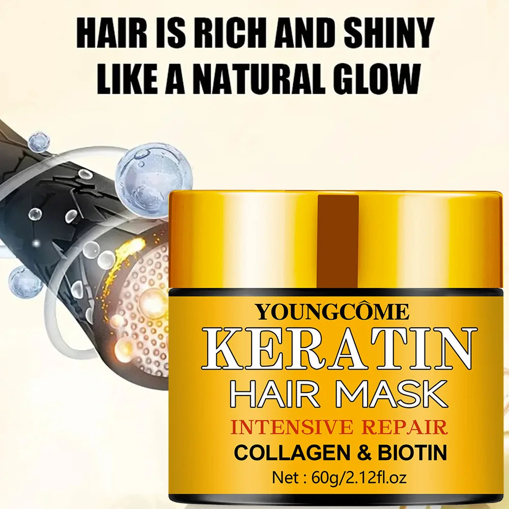 Hair Repair Mask – Deep Nourishment with Biotin, Collagen & Keratin for Dry, Damaged Hair