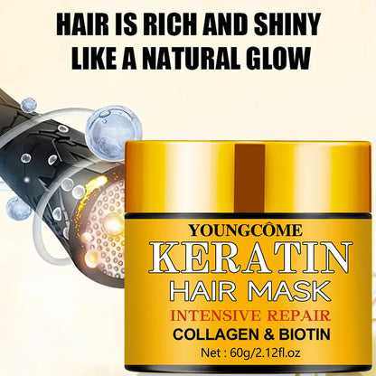 Hair Repair Mask – Deep Nourishment with Biotin, Collagen & Keratin for Dry, Damaged Hair