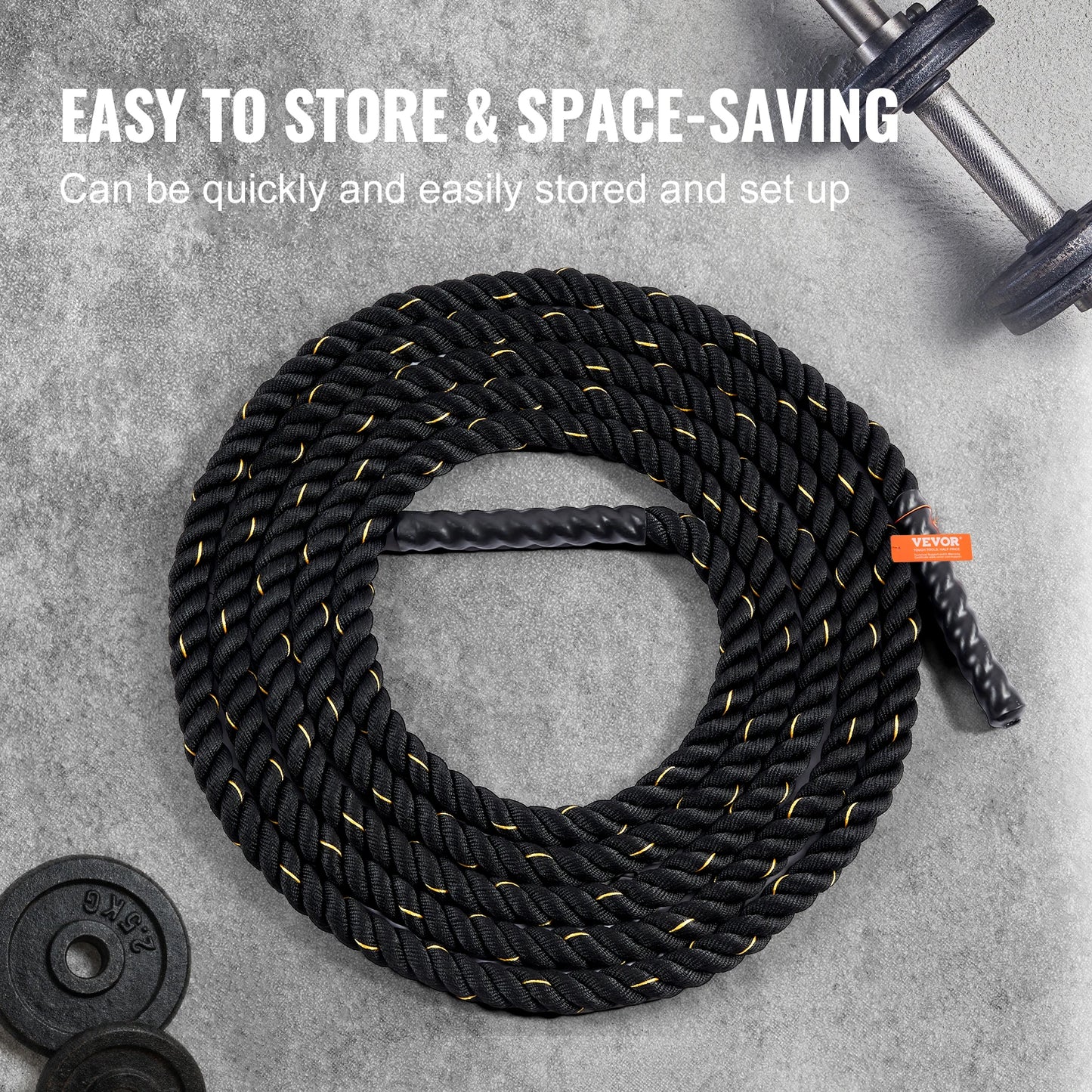 Battle Rope – Full-Body Strength & Conditioning Tool (1.5" x 30ft)