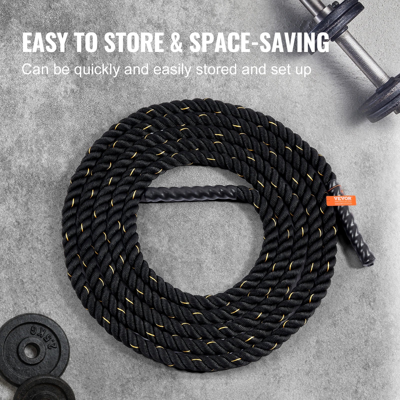 Battle Rope – Full-Body Strength & Conditioning Tool (1.5" x 30ft)