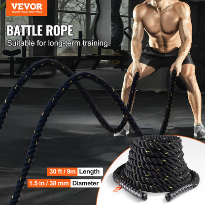 Battle Rope – Full-Body Strength & Conditioning Tool (1.5" x 30ft)