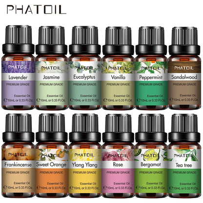 10ml Pure Essential Oils – Lavender, Jasmine & Vanilla for Aromatherapy, Skincare & DIY Use