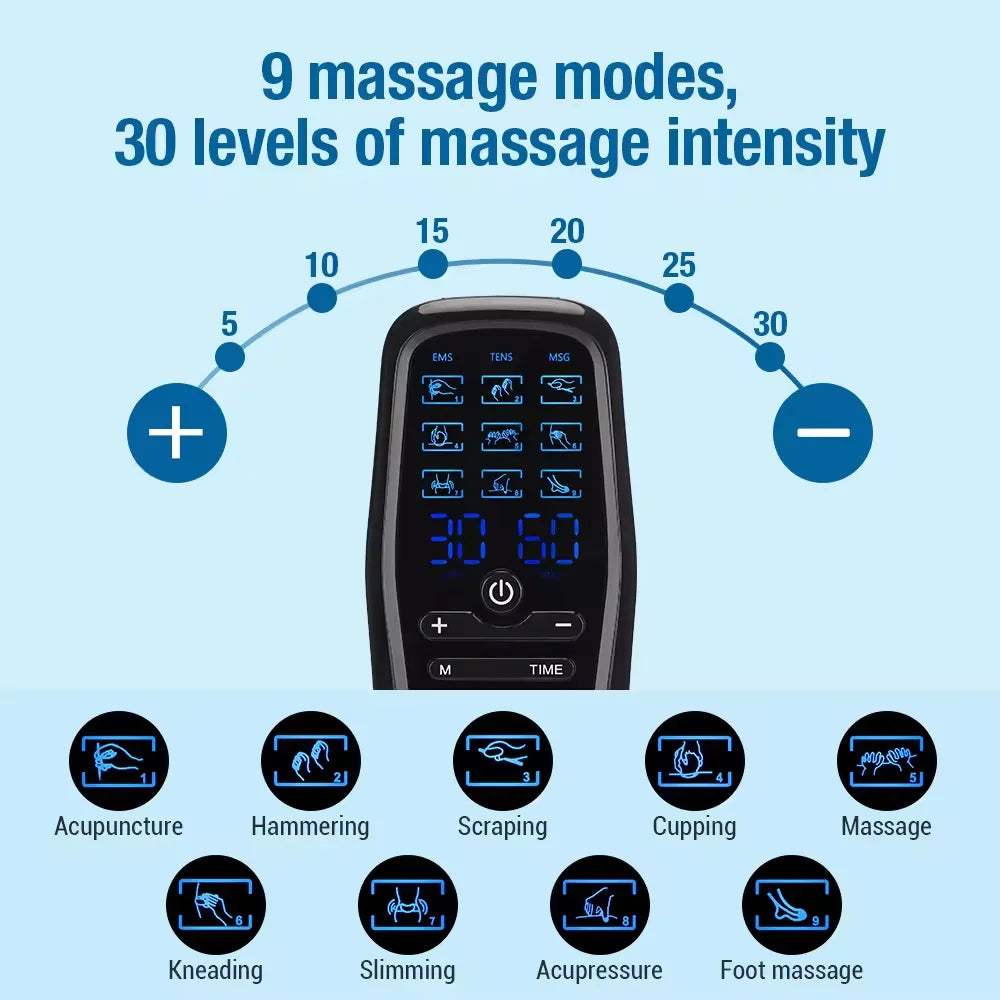 Physiotherapy EMS & TENS Machine – Muscle Stimulator & Digital Body Massager
