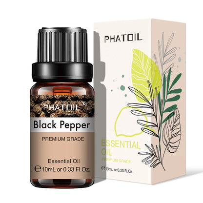 10ml Pure Essential Oils – Lavender, Jasmine & Vanilla for Aromatherapy, Skincare & DIY Use