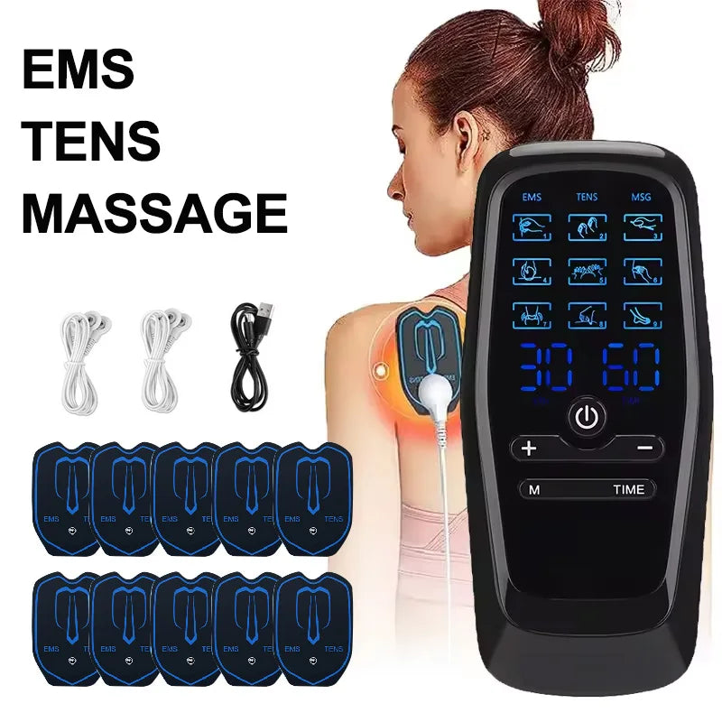 Physiotherapy EMS & TENS Machine – Muscle Stimulator & Digital Body Massager