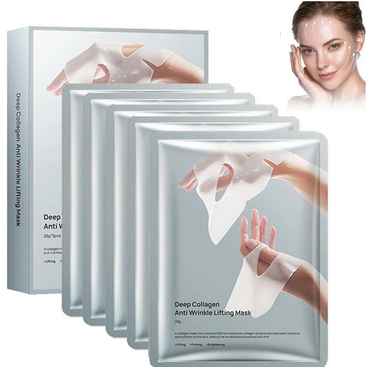 Deep Collagen Lifting Mask – Overnight Firming Face Treatment (5-Pack)