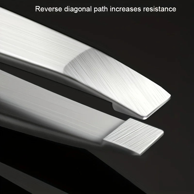 4-Piece Professional Tweezers Set – Precision Tools for Effortless Hair & Splinter Removal