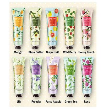 10-Piece Fruity & Flowery Hand Cream Set – Nourishing Skincare for Soft, Hydrated Hands