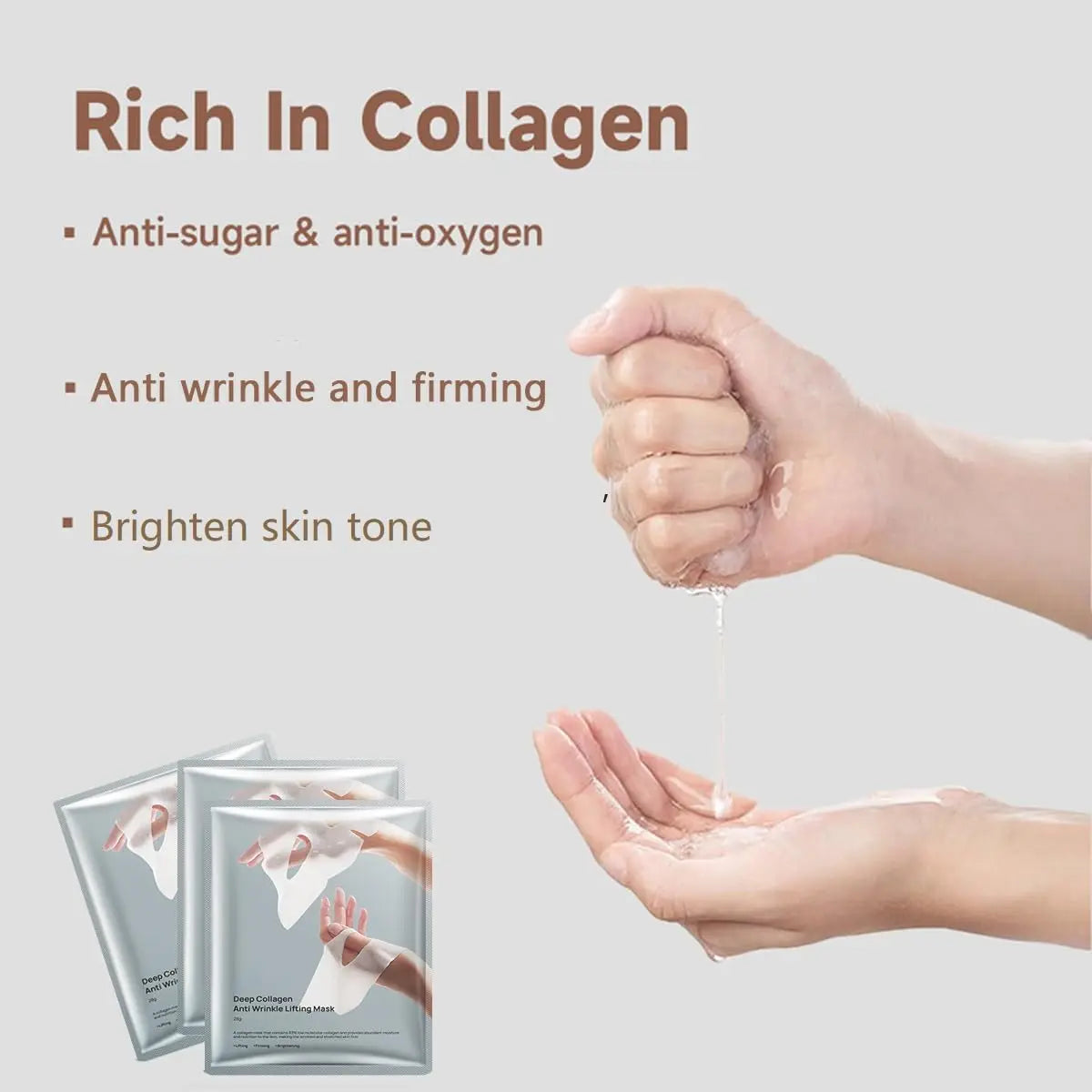 Deep Collagen Lifting Mask – Overnight Firming Face Treatment (5-Pack)