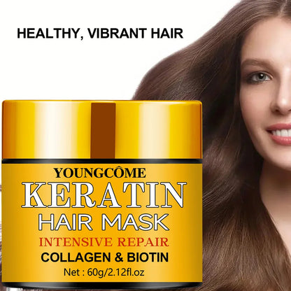 Hair Repair Mask – Deep Nourishment with Biotin, Collagen & Keratin for Dry, Damaged Hair