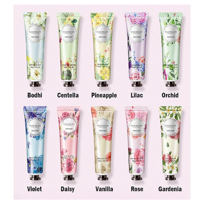 10-Piece Fruity & Flowery Hand Cream Set – Nourishing Skincare for Soft, Hydrated Hands