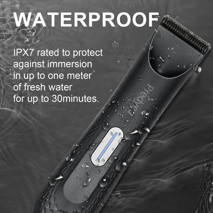 Men’s Electric Body Groomer – Waterproof Trimmer with Replaceable Ceramic Blade