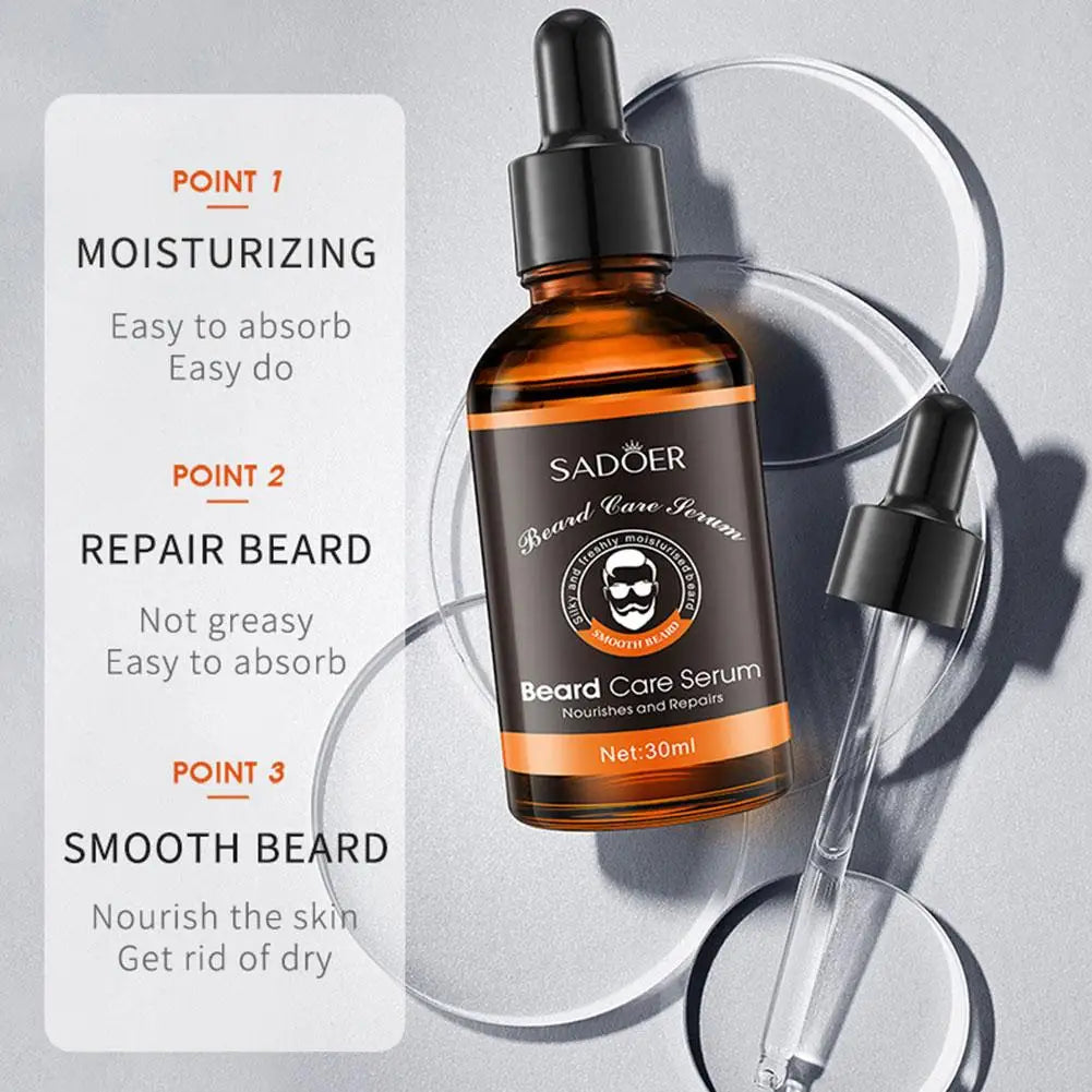 2-Piece Beard Oil Set – Natural & Organic Grooming for Shine, Softness & Strength