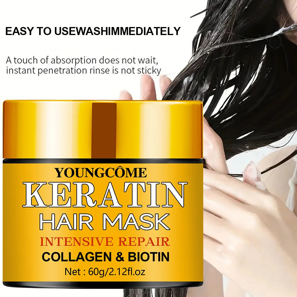 Hair Repair Mask – Deep Nourishment with Biotin, Collagen & Keratin for Dry, Damaged Hair