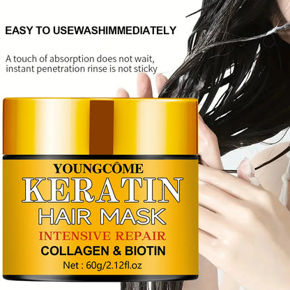 Hair Repair Mask – Deep Nourishment with Biotin, Collagen & Keratin for Dry, Damaged Hair