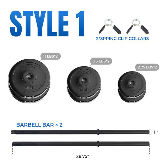 RELIFE REBUILD YOUR LIFE Adjustable Barbell Weight Set – Versatile Home Gym Solution