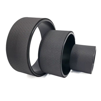 Yoga Wheel Premium Yoga Roller Back Stretcher Home Fitness Equipment for Deep Tissue Massage, Improving Yoga Poses Backbend