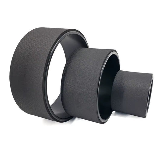 Yoga Wheel Premium Yoga Roller Back Stretcher Home Fitness Equipment for Deep Tissue Massage, Improving Yoga Poses Backbend