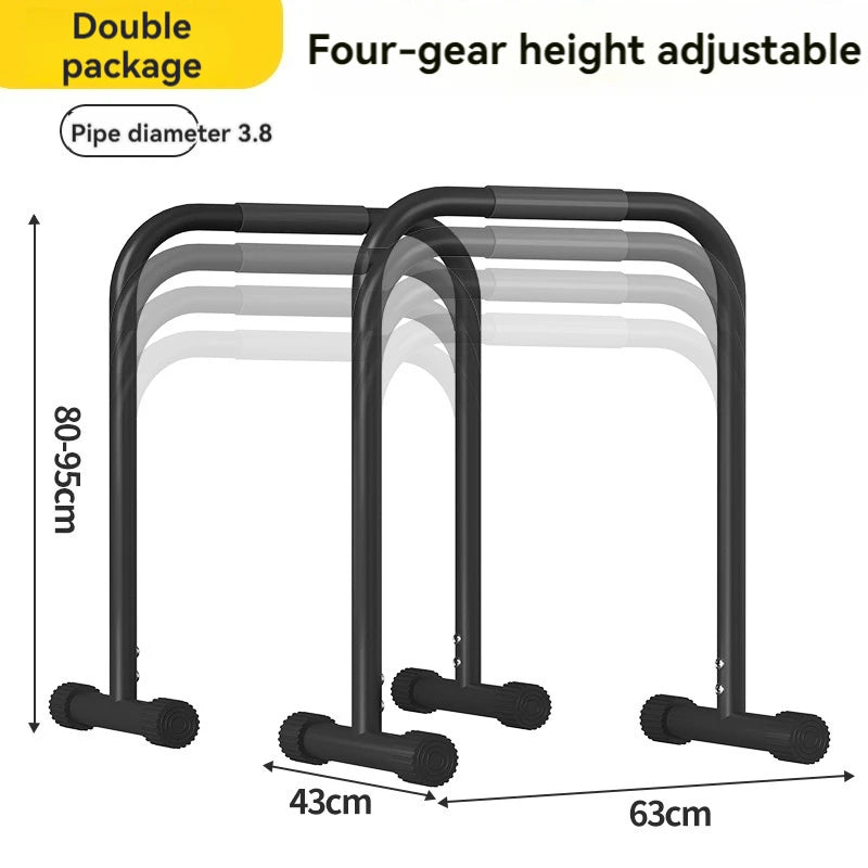 Basic Adjustable Indoor Parallel Bars – Versatile Home Fitness Equipment for Full-Body Training