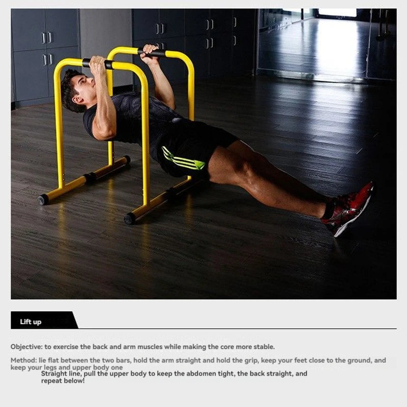 Basic Adjustable Indoor Parallel Bars – Versatile Home Fitness Equipment for Full-Body Training