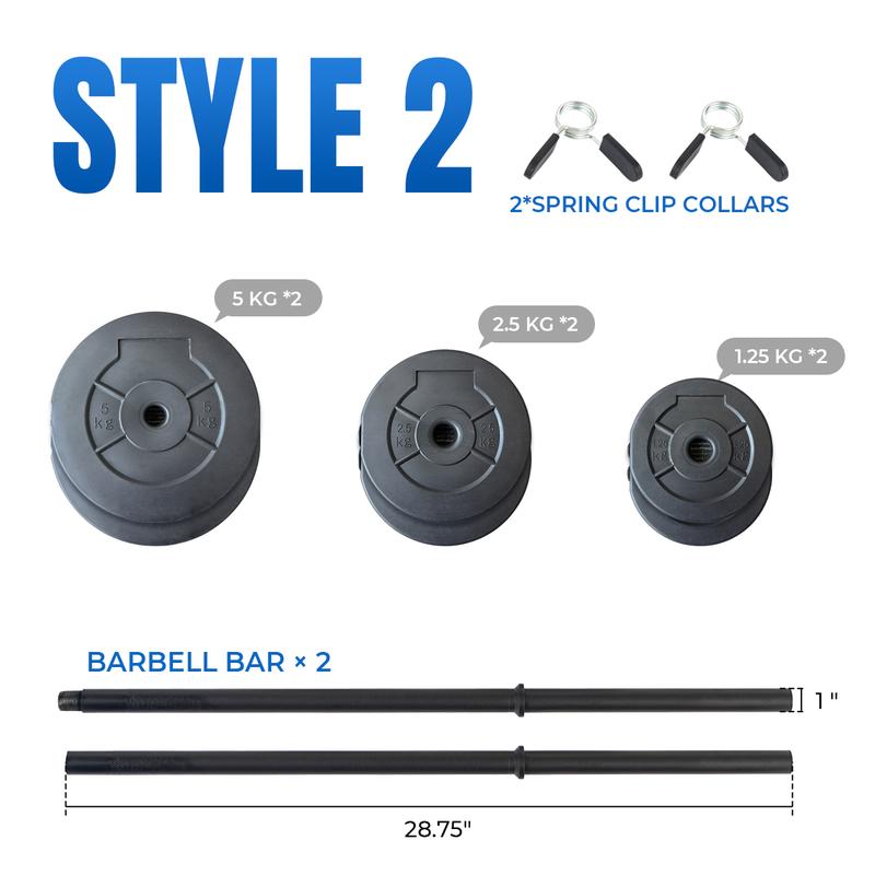 RELIFE REBUILD YOUR LIFE Adjustable Barbell Weight Set – Versatile Home Gym Solution